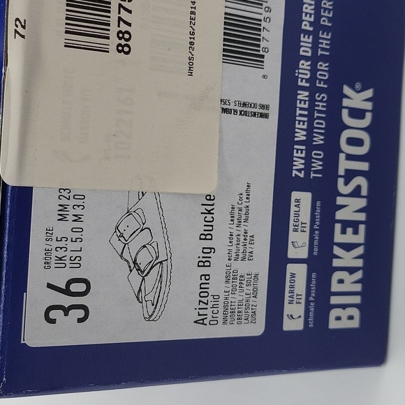 556- Birkenstock Arizona Big Buckle Sandals Pink Leather Size 36 EU / 5 US NWT - Picture 10 of 11